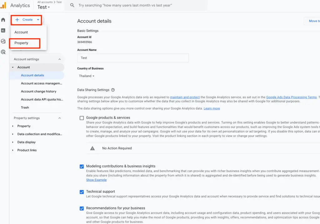 การตั้งค่า Google Analytics 4